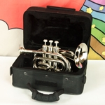 Used Cecilio Pocket Trumpet & Case ISS29824