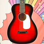 Vintage 60's Stella Harmony Parlor Size Acoustic Guitar, Chipboard Case ISS28969