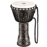 Meinl Percussion 10" Rope Tuned Travel Series Djembe, Synthetic Head (Patented), Kanga Sarong PADJ6-M-F