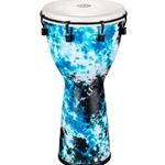 Meinl Percussion 10" Alpine Series Djembe, Synthetic head, Galactic Blue Tie Dye ADJ10-GB