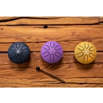 Meinl Sonic Energy Pocket Steel Tongue Drum, A Major, Gold PSTD3GOM