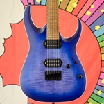 Used Ibanez RGA42FM, Blue Lagoon Burst Flat, ARCHTOP RG Guitar ISS30115