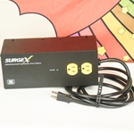 Surge X Used SurgeX SA-15 2 Outlet 15A Surge Eliminator / Power Conditioner ISS30223