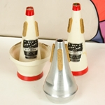 Xyz Used Set of Trumpet Mutes, Straight Mute, Cup Mute & Aluminium ISS30240