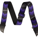 Jackson® Strap with Double V Pattern, Black and Purple 885978353453