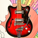 Used Teisco Mayfair Deluxe Electric Guitar, Red ISS30148