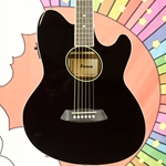 Ibanez Talman TCY10E Acoustic Electric Guitar, B Stock, Black TCY10EBKB