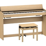 Holiday Special (SAVE $350.00) Roland F701 Digital Upright Piano - Light Oak F701-LA