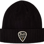 Fender Pick Patch Ribbed Beanie, Black 9106111707