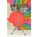 Vintage Slingerland 8" & 10" Concert Toms & Tom Stand, Black Diamond ISS30490