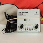 Used Behringer Tube Ultragain MIC100 Vacuum Tube Preamp with Limiter, Power Supply ISS30716
