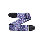 Levys Levy's Stained Glass Guitar Strap-Kaleidoscope Purple MP3SG-005