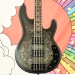 Sterling by Music Man Stingray 4-string Electric Bass, Poplar Burl, Trans Black Satin - Ray34HH ISS30989