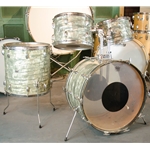 Vintage 60's Slingerland Drum Kit, 12" 13" 16" 22" Light Blue Pearl ISS30493