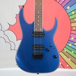 Ibanez Solidbody Electric Guitar with Meranti Body, Maple Neck, Jatoba Fingerboard, and 2 Humbucking Pickups - Blue Metallic, CLOSEOUT RG421EXPBE