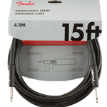 Fender Professional Series Instrument Cable, Straight/Straight, 15', Black 0990820021