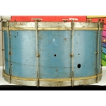 1920s-30s Ludwig Single Tension Vintage Bass Drum 14" x 28", Calfskin Heads ISS30845