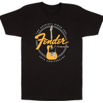 Fender Telecaster 75th Tele Tee, Vintage Black, X-Large 9101391697
