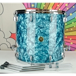 Used Gretsch USA 18 x 16" Floor Tom - Turquoise Pearl finish ISS31302