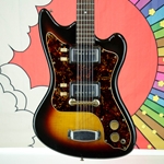 Vintage Supro Lexington 12-String Electric Guitar, 3 Color Sunburst, Gig Bag ISS29365