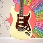 Used 2002 G&L Legacy USA Electric Guitars, Hard Case, Vintage White ISS31455