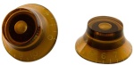 Xyz Set of (2) Amber Top Hat Knobs HK030