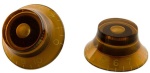 Xyz Set of (2) Amber Top Hat Knobs HK030