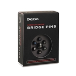 D'addario D'Addario Ebony Bridge Pins with End Pin Set, Abalone Inlay PWPS2