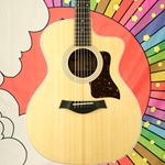 Taylor 214CE Solid Spruce / Walnut Acoustic Electric Guitar, Gig Bag
