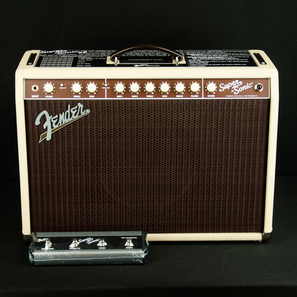 Fender Super-Sonic 22 Combo Electric Guitar Amp, Blonde, 120V 2160000400  2160000400