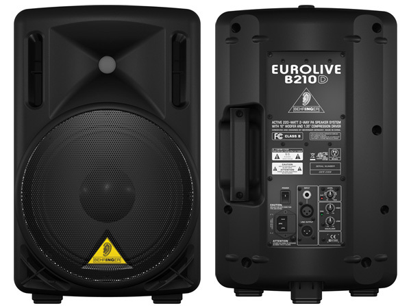 behringer eurolive b210d active pa speaker system