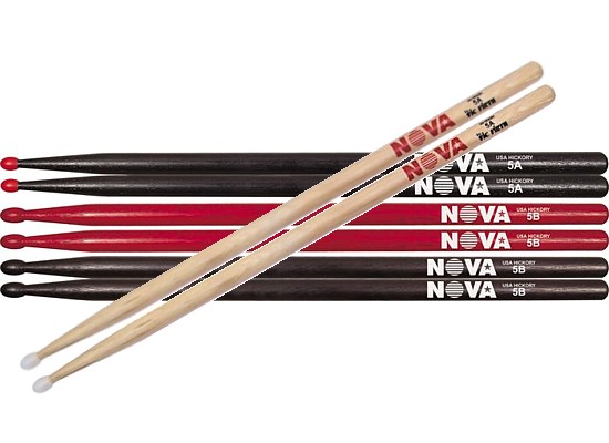 Nova VF-N5BR By Vic Firth Red 5B Drum Sticks Four Pair Offer! 