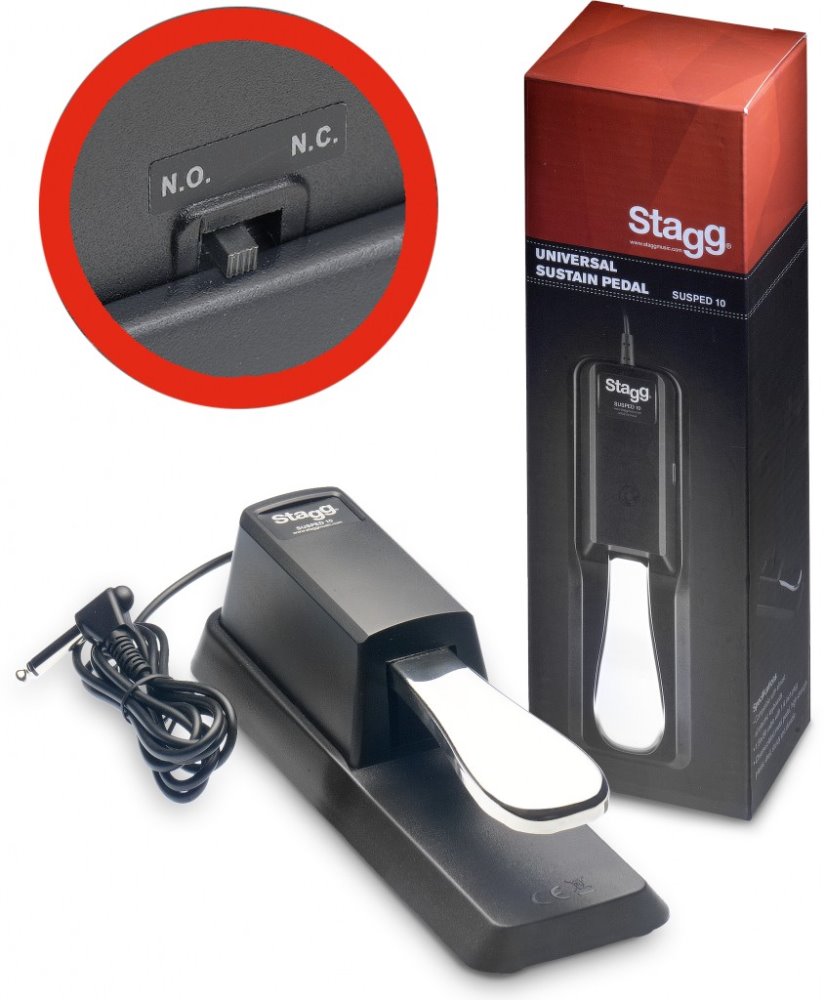 Uncle Ike's Music & Sound - Stagg Keyboard Sustain Pedal Piano Style - SUSPED10
