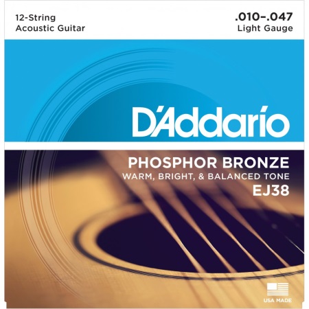 D'andrea D'addario 12 String Light (10-47) EJ38