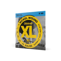 D'addario EXL125 Super LT Top/ Regular Bottom  electric Strings
