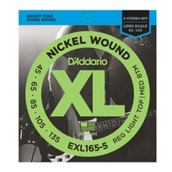 D'addario EXL165 5 string set 45-135 EXL165-5