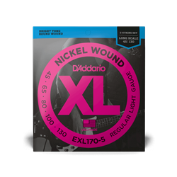 D'addario Bass 5-string Long Scale .045 - .130 EXL170-5