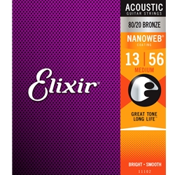 Elixir Nanoweb Medium Gauge (13-56) 11102