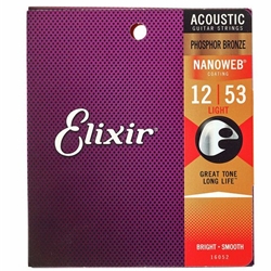 Elixir Phosphor Bronze Nanoweb Lights 16052