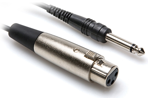 Hosa 1/4" male to XLR female - 5' unbalanced PXF105