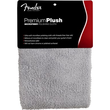 Fender Premium Plush Microfiber Polishing Cloth, Gray 0990525000