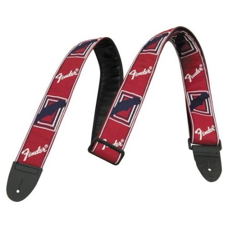 Fender Red White Blue 2" Monogrammed Strap 0990682000