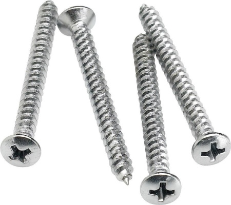 Fender Neck Mounting Screws, Chrome, Package of 4 0994948000