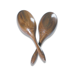 Xyz Dark Wood Finish Maracas - Large (Pair) MMAR-N