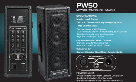 Powerwerks 50 Watt Personal PA System PW50