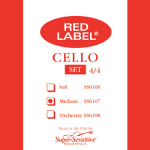 Red Label Super Sensitive Cello String Set - Available in various sizes 1056M