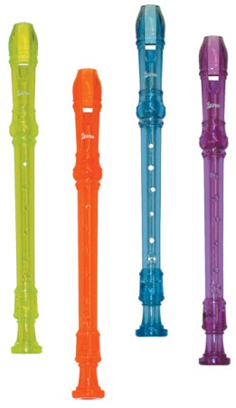 Lauren Plastic Recorder Soprano Various Colors LREC