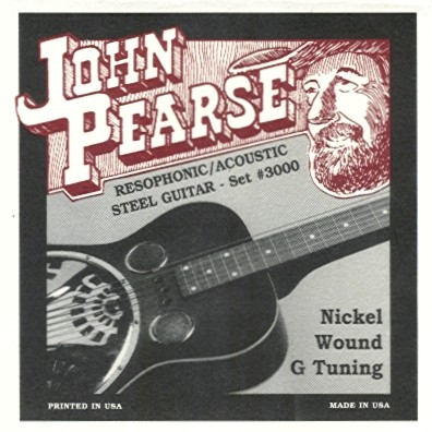 John Pearse  Pure Nickel Resophonic Strings X3000