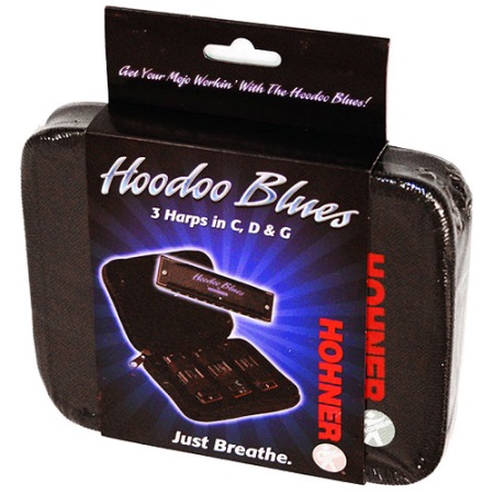 Hohner Hoodo Blues Harmonica 3-Pack C, D, & G HBP