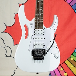 Ibanez Steve Vai JEM Jr. Junior Electric Guitar, White JEMJRWH
